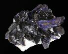 Flashy Bladed Azurite Crystals - Congo #33520-1